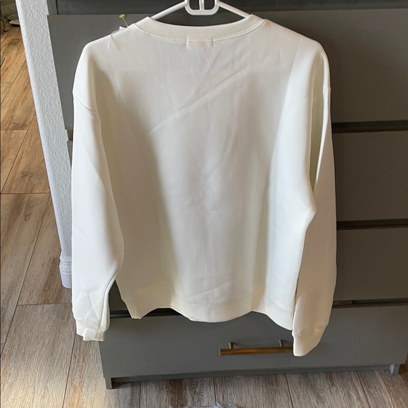 re:named White Sweater with Blue and Purple Stripes - Picture 3 of 10